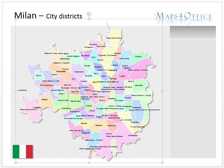 نقشہ کے ملاپ کے اضلاع
