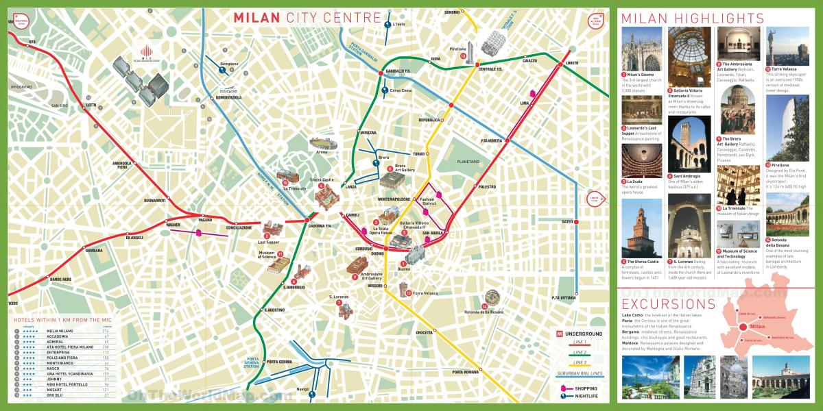 شہر سیاحت سائٹس کا سفر کے ملاپ نقشہ
