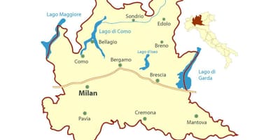 نقشہ کے ملاپ کے lombardy