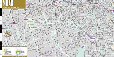 سڑک کے نقشے کے ملاپ کے شہر کے مرکز