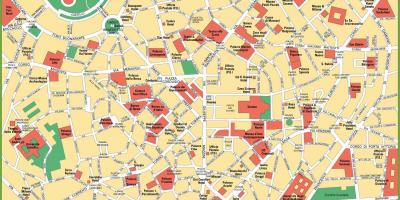 میلان شہر کا نقشہ