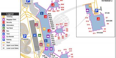 میلان کے ہوائی اڈے کا نقشہ